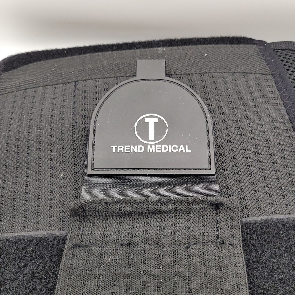 Trend Medical Lumbar Back Support Brace Adjustable Compression Belt Black